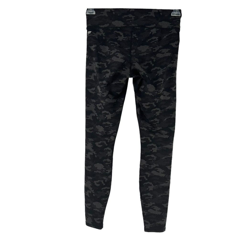 Fabletics Define Power Hold Mid Rise Leggings Charcoal Camo Size S Ankle Length